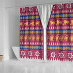 Brisbane Lions Football Christmas Shower Curtain Aboriginal Seamless Cardigan Inspired