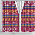 Brisbane Lions Football Christmas Shower Curtain Aboriginal Seamless Cardigan Inspired