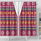Brisbane Lions Football Christmas Shower Curtain Aboriginal Seamless Cardigan Inspired