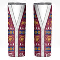 Brisbane Lions Football Christmas Skinny Tumbler Aboriginal Seamless Cardigan Inspired