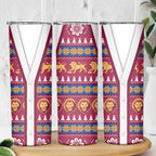Brisbane Lions Football Christmas Skinny Tumbler Aboriginal Seamless Cardigan Inspired