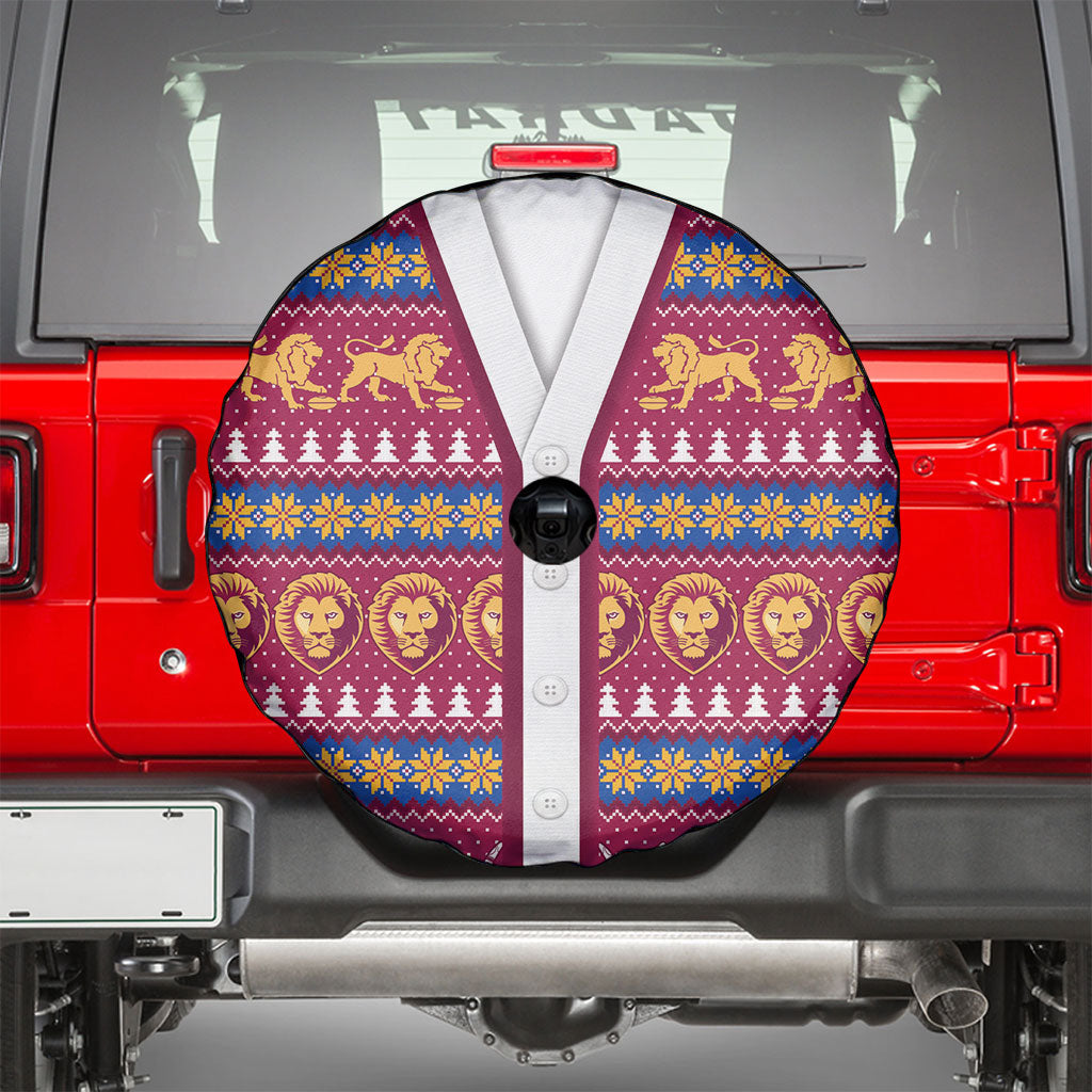 Brisbane Lions Football Christmas Spare Tire Cover Aboriginal Seamless Cardigan Inspired