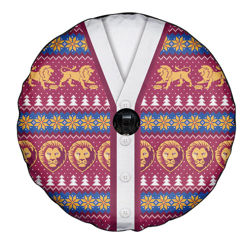 Brisbane Lions Football Christmas Spare Tire Cover Aboriginal Seamless Cardigan Inspired