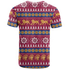 Brisbane Lions Football Christmas T Shirt Aboriginal Seamless Cardigan Inspired