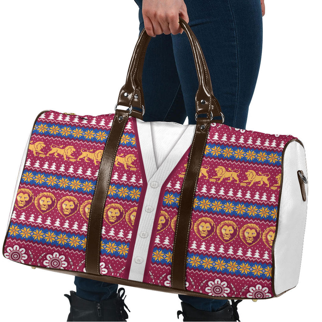 Brisbane Lions Football Christmas Travel Bag Aboriginal Seamless Cardigan Inspired