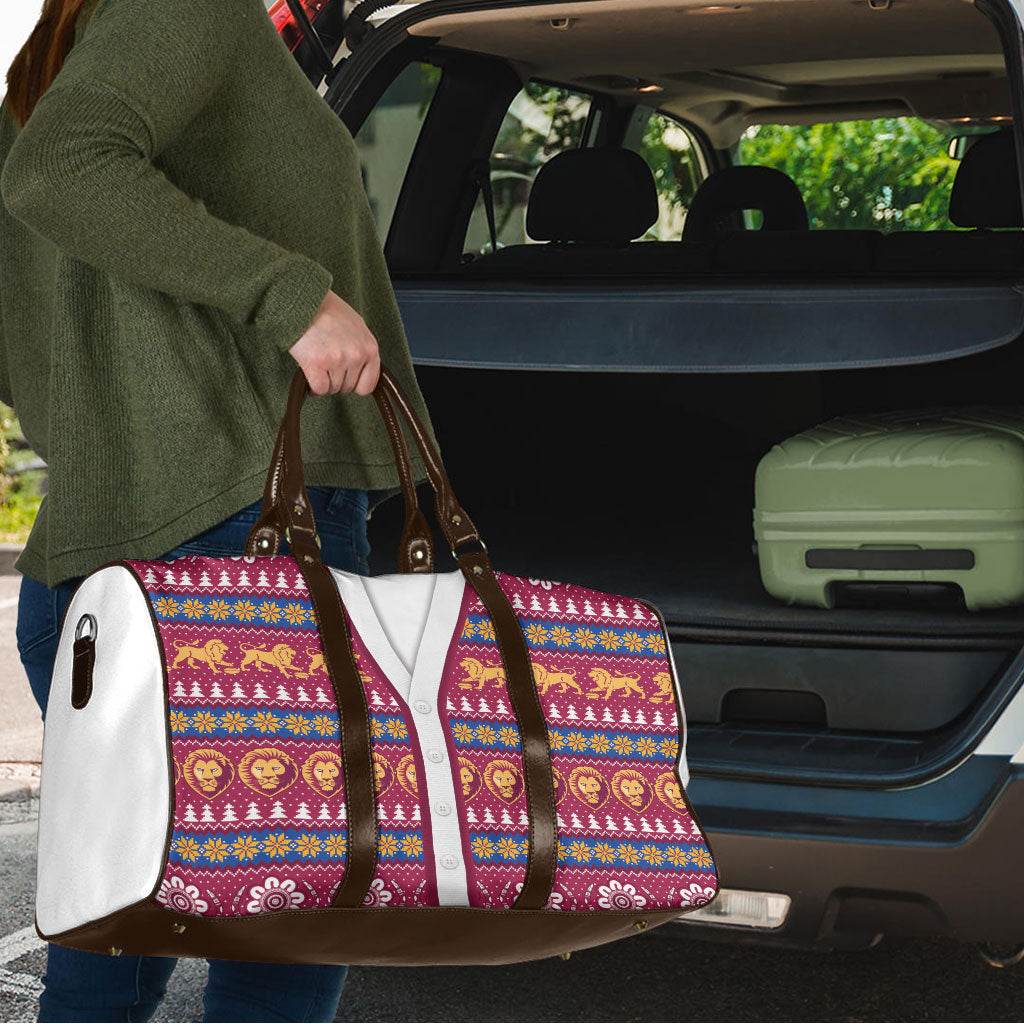 Brisbane Lions Football Christmas Travel Bag Aboriginal Seamless Cardigan Inspired