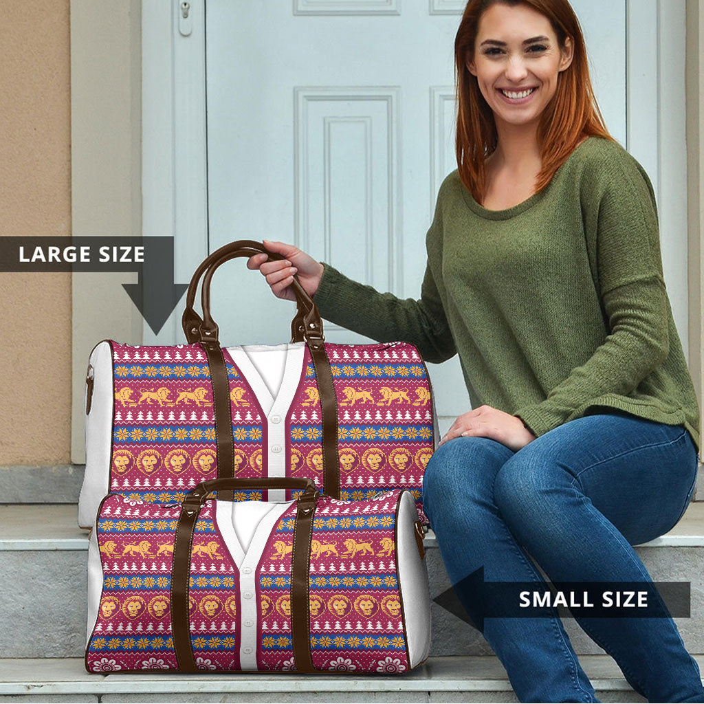 Brisbane Lions Football Christmas Travel Bag Aboriginal Seamless Cardigan Inspired