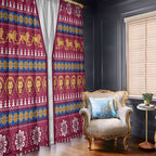 Brisbane Lions Football Christmas Window Curtain Aboriginal Seamless Cardigan Inspired
