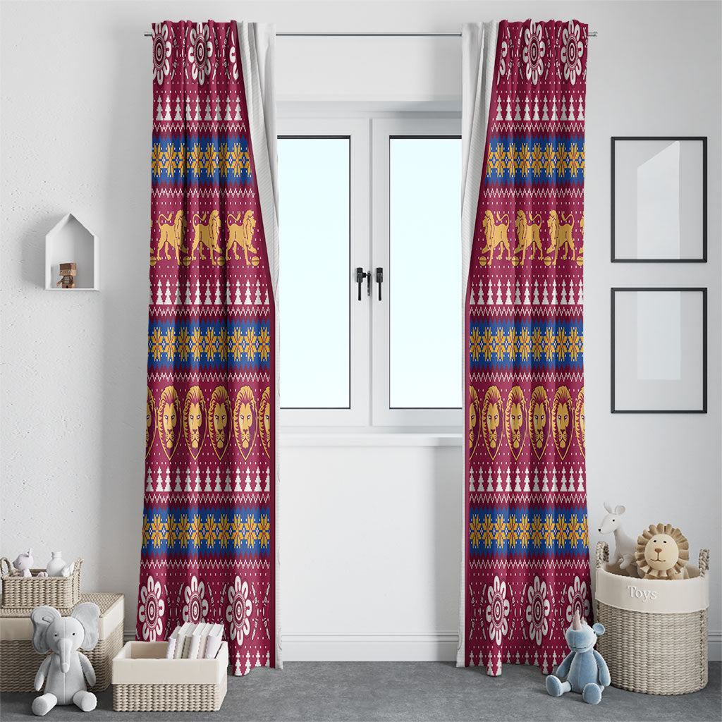 Brisbane Lions Football Christmas Window Curtain Aboriginal Seamless Cardigan Inspired