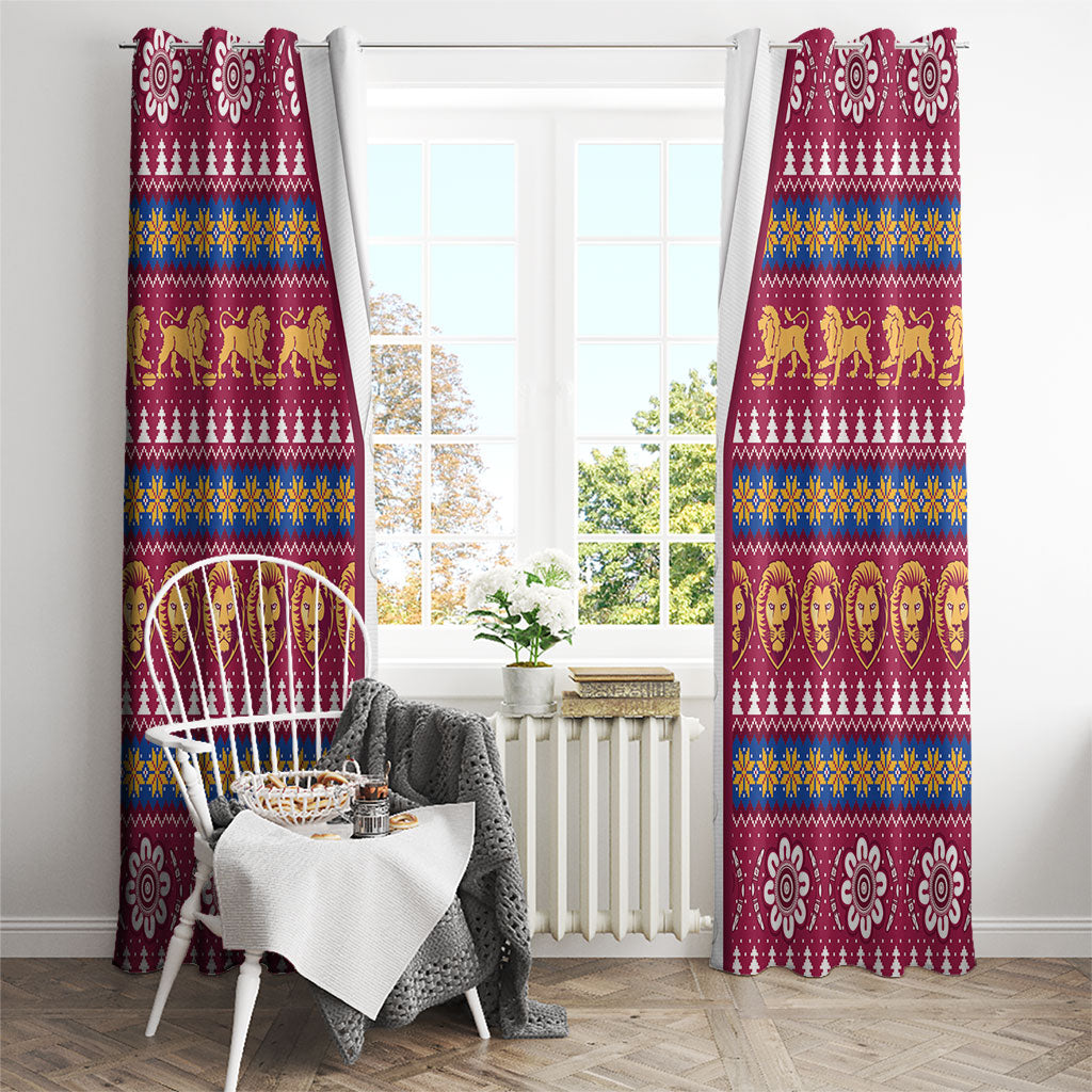 Brisbane Lions Football Christmas Window Curtain Aboriginal Seamless Cardigan Inspired