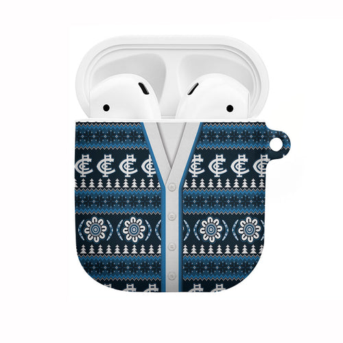 Blues Football Christmas AirPods Case Aboriginal Seamless Cardigan Inspired