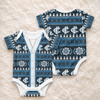 Blues Football Christmas Baby Onesie Aboriginal Seamless Cardigan Inspired