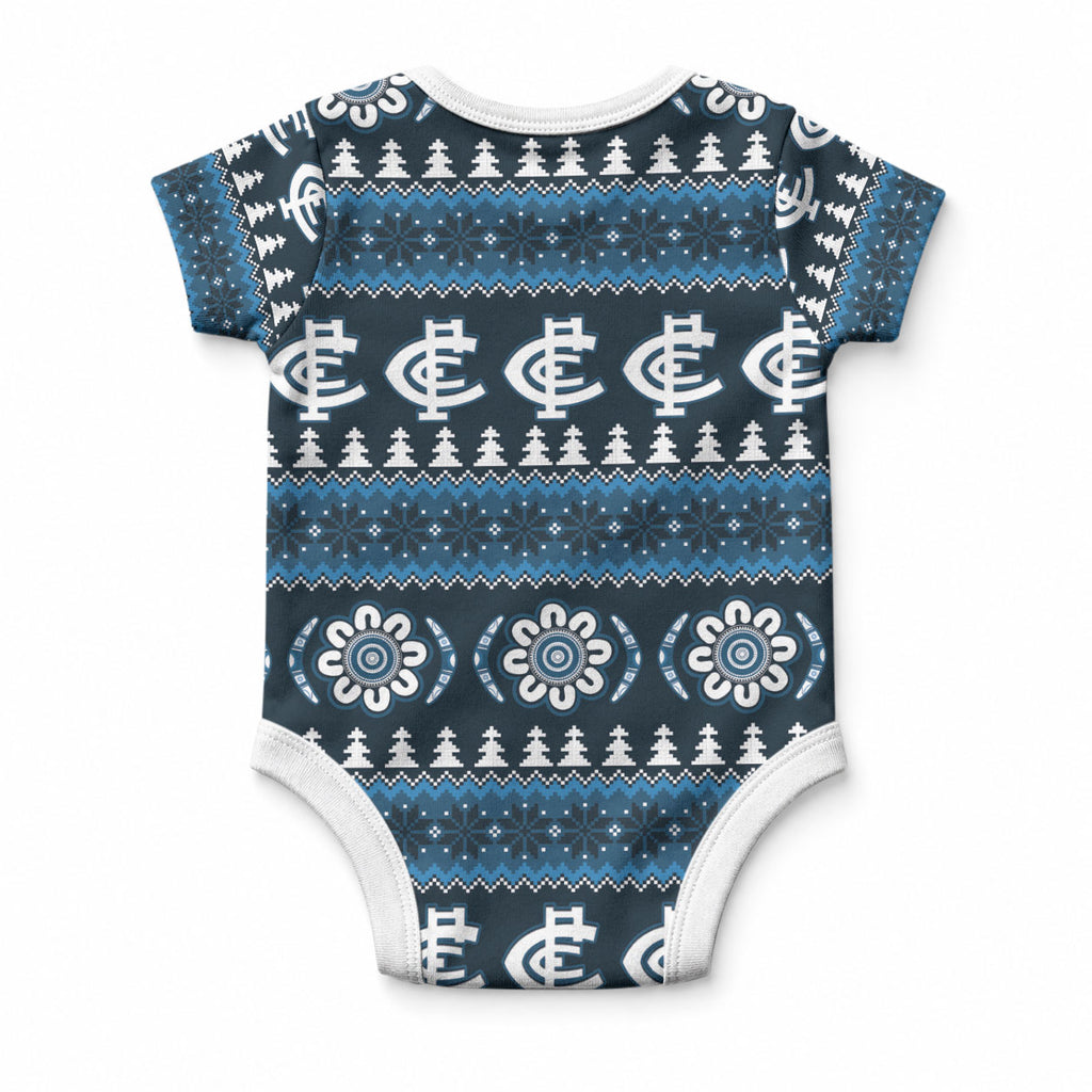 Blues Football Christmas Baby Onesie Aboriginal Seamless Cardigan Inspired