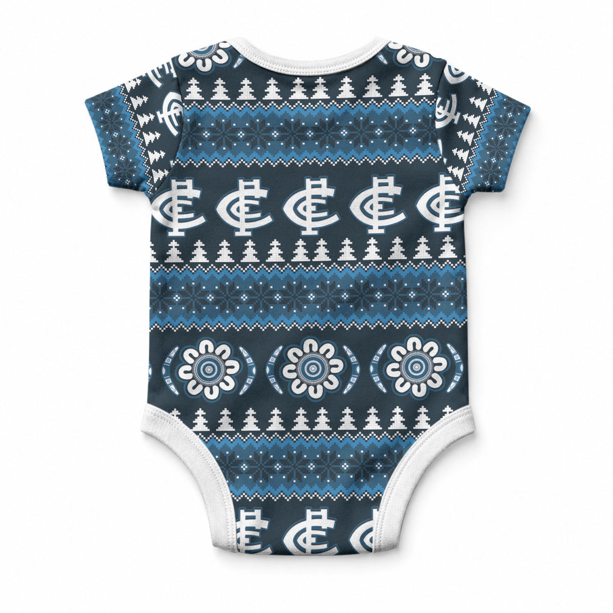 Blues Football Christmas Baby Onesie Aboriginal Seamless Cardigan Inspired