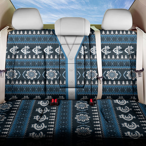 Blues Football Christmas Back Car Seat Cover Aboriginal Seamless Cardigan Inspired