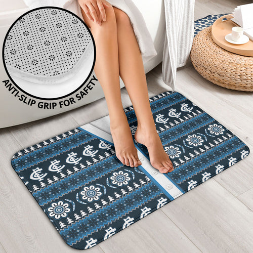 Blues Football Christmas Bathroom Set Aboriginal Seamless Cardigan Inspired