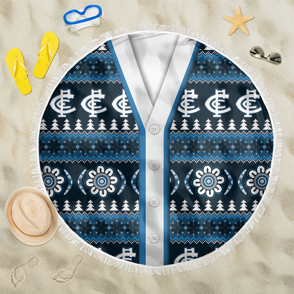 Blues Football Christmas Beach Blanket Aboriginal Seamless Cardigan Inspired