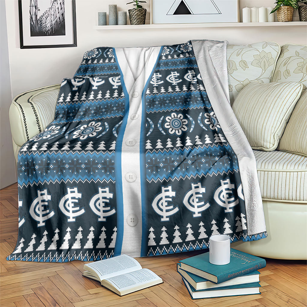 Blues Football Christmas Blanket Aboriginal Seamless Cardigan Inspired