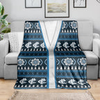 Blues Football Christmas Blanket Aboriginal Seamless Cardigan Inspired