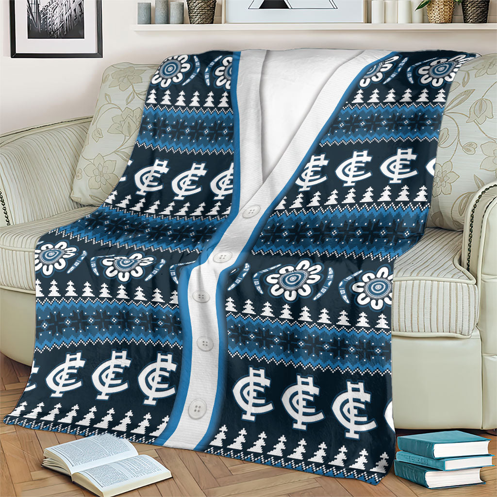 Blues Football Christmas Blanket Aboriginal Seamless Cardigan Inspired