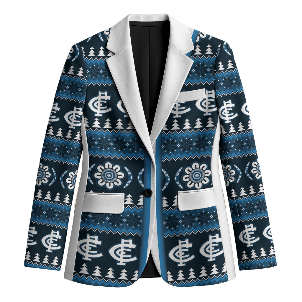 Blues Football Christmas Blazer Aboriginal Seamless Cardigan Inspired