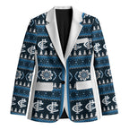 Blues Football Christmas Blazer Aboriginal Seamless Cardigan Inspired