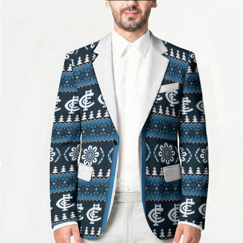 Blues Football Christmas Blazer Aboriginal Seamless Cardigan Inspired