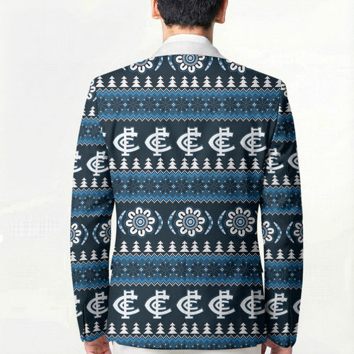 Blues Football Christmas Blazer Aboriginal Seamless Cardigan Inspired