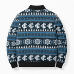 Blues Football Christmas Bomber Puffer Jacket Aboriginal Seamless Cardigan Inspired