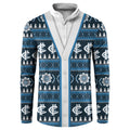 Blues Football Christmas Button Sweatshirt Aboriginal Seamless Cardigan Inspired