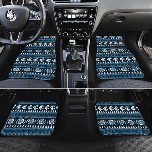 Blues Football Christmas Car Mats Aboriginal Seamless Cardigan Inspired