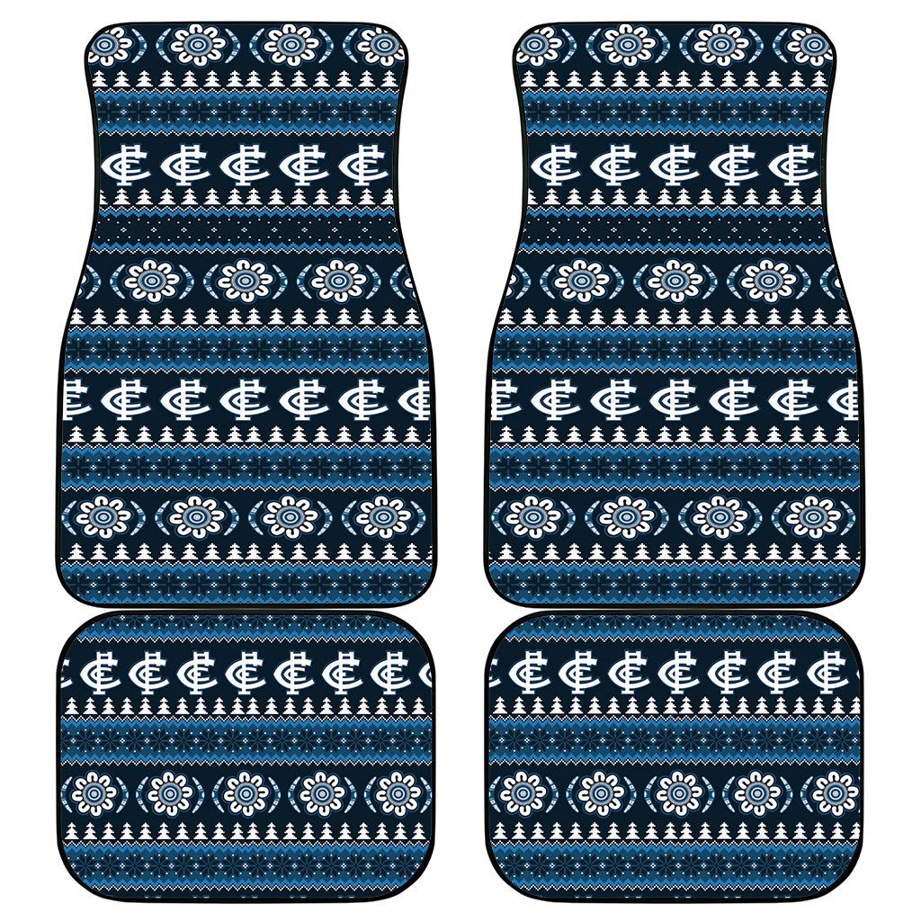 Blues Football Christmas Car Mats Aboriginal Seamless Cardigan Inspired