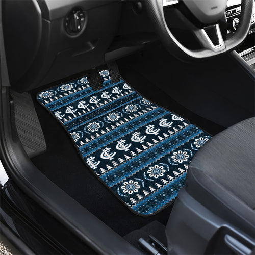 Blues Football Christmas Car Mats Aboriginal Seamless Cardigan Inspired