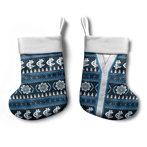 Blues Football Christmas Stocking Aboriginal Seamless Cardigan Inspired