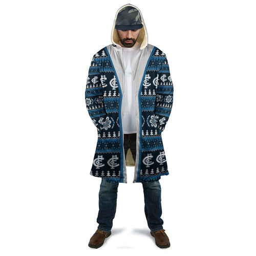 Blues Football Christmas Cloak Aboriginal Seamless Cardigan Inspired