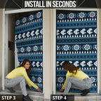 Blues Football Christmas Door Cover Aboriginal Seamless Cardigan Inspired