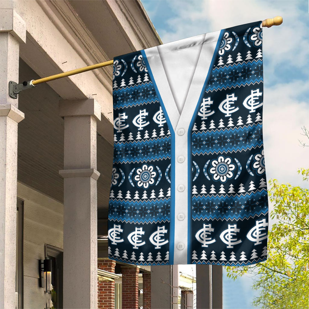 Blues Football Christmas Garden Flag Aboriginal Seamless Cardigan Inspired