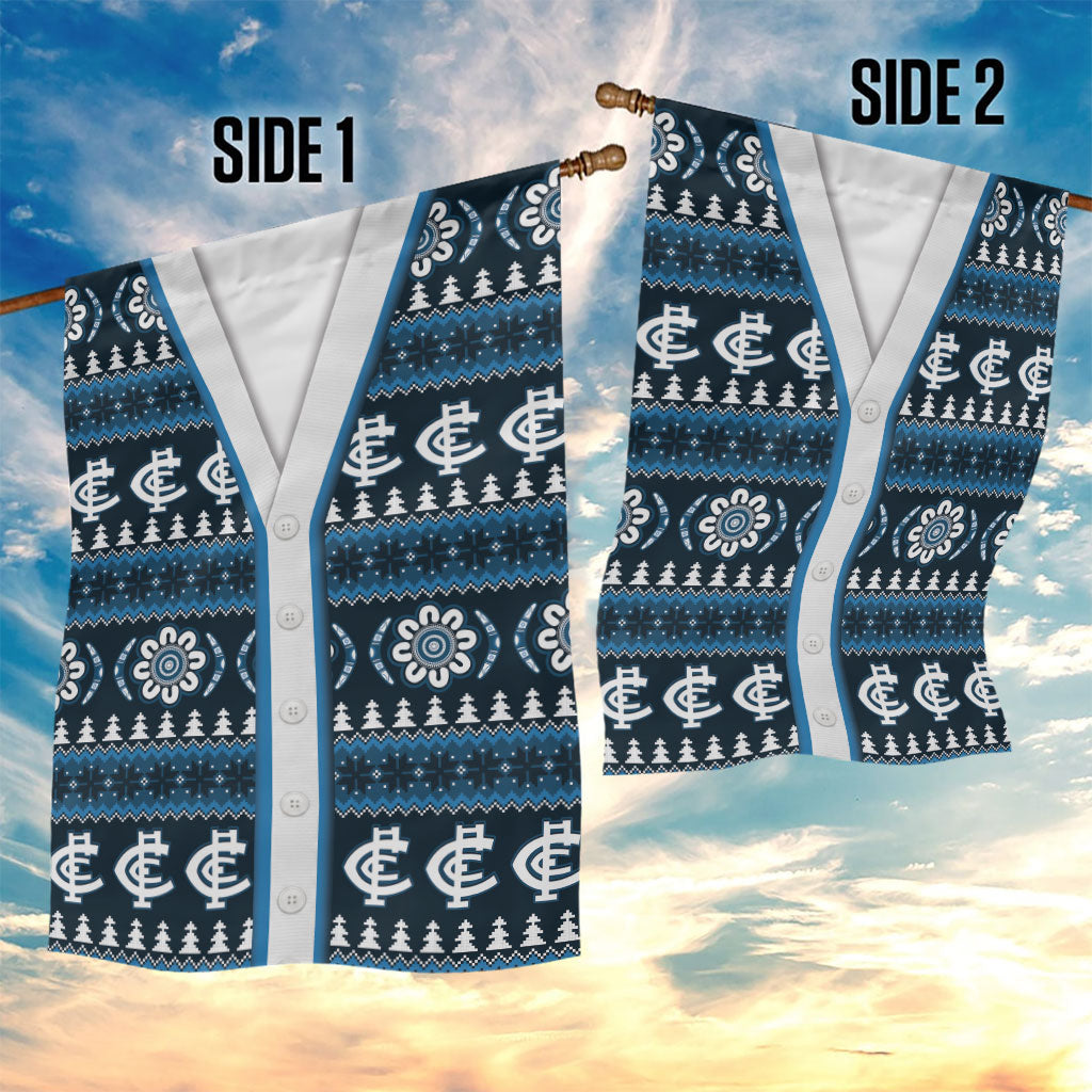Blues Football Christmas Garden Flag Aboriginal Seamless Cardigan Inspired