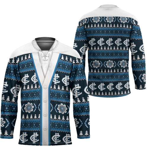 Blues Football Christmas Hockey Jersey Aboriginal Seamless Cardigan Inspired