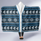 Blues Football Christmas Hooded Blanket Aboriginal Seamless Cardigan Inspired