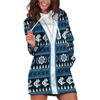 Blues Football Christmas Hoodie Dress Aboriginal Seamless Cardigan Inspired