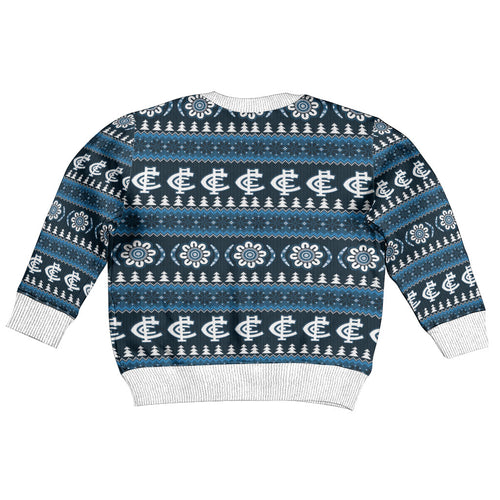 Blues Football Christmas Kid Ugly Christmas Sweater Aboriginal Seamless Cardigan Inspired