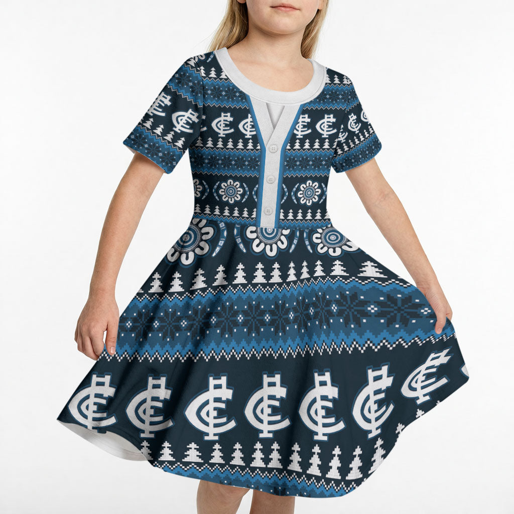 Blues Football Christmas Kid Short Sleeve Dress Aboriginal Seamless Cardigan Inspired