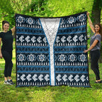 Blues Football Christmas Quilt Aboriginal Seamless Cardigan Inspired
