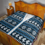 Blues Football Christmas Quilt Aboriginal Seamless Cardigan Inspired