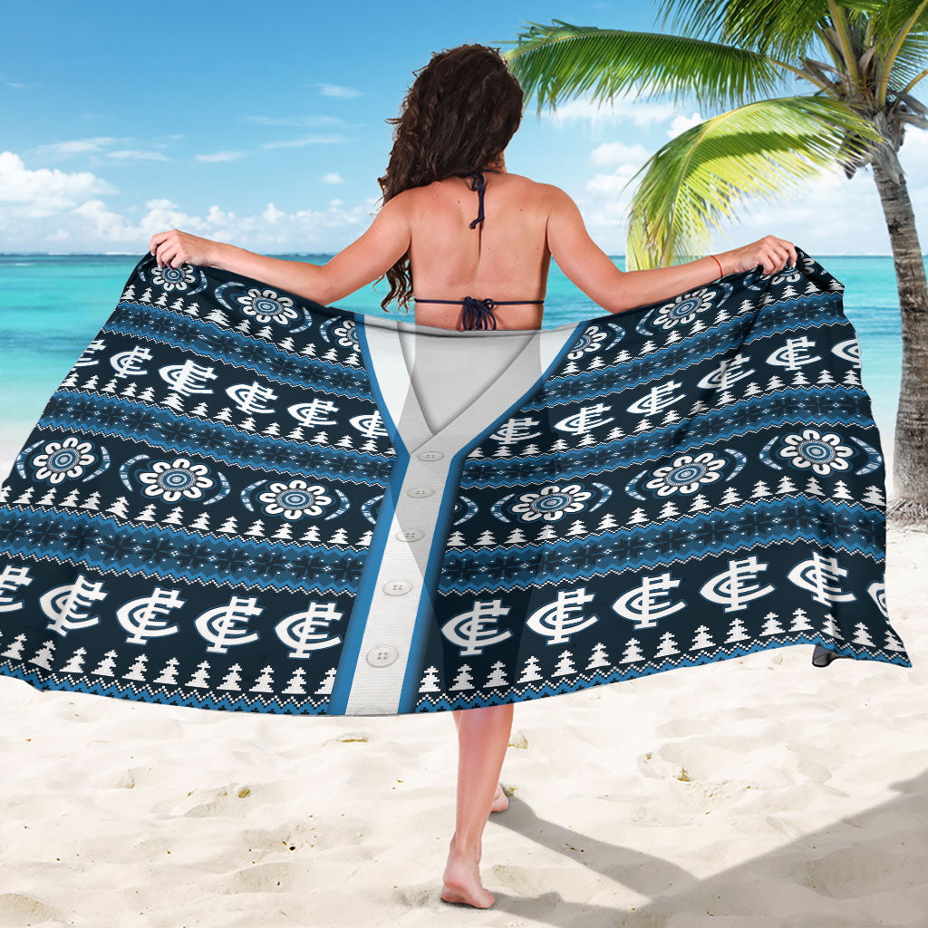 Blues Football Christmas Sarong Aboriginal Seamless Cardigan Inspired