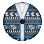 Blues Football Christmas Spare Tire Cover Aboriginal Seamless Cardigan Inspired