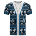 Blues Football Christmas T Shirt Aboriginal Seamless Cardigan Inspired