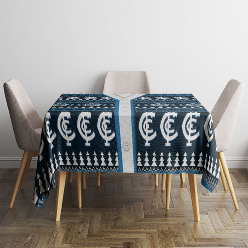 Blues Football Christmas Tablecloth Aboriginal Seamless Cardigan Inspired