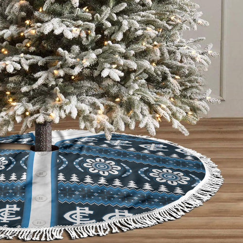 Blues Football Christmas Tree Skirt Aboriginal Seamless Cardigan Inspired